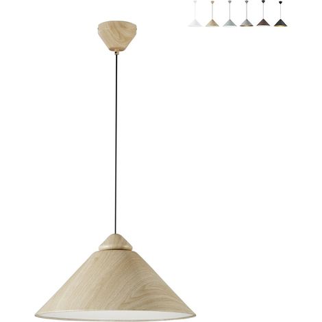 Moderner Hängeleuchter aus Metall mit kegelförmigem Diffusor BigBang - Beige