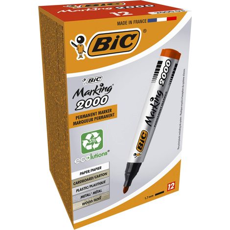 Marcatore Permanente Inchiostro Bic Marking 2000 Rosso (1/5)