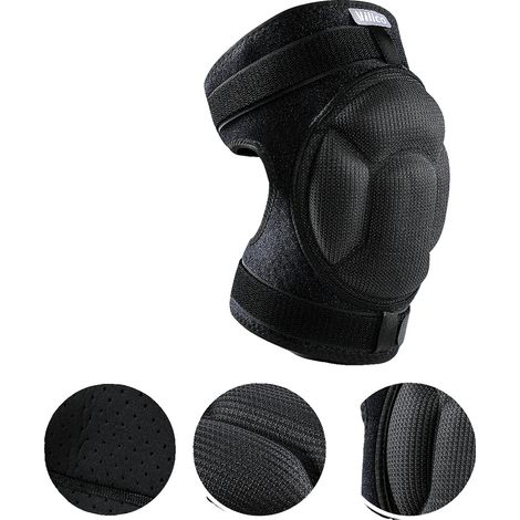 Ginocchiere, protezione rinforzata, supporto antiurto, modello AB083 con cinturino, taglia M (1/2)