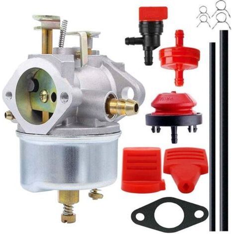 Carburador ajustable compatible con generadores sopladores de nieve Oregon Tecumseh 632110, 632111, 632334, 632370, 632536, 640105, 632334A y 632370A. (1/4)