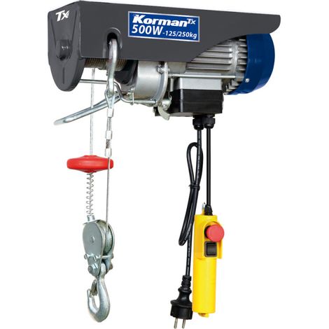 Palan électrique 500W 125/250Kg type treuil à câble électrique (1/5)
