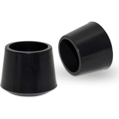 Embouts Ronds - Caoutchouc Synthétique - Pour Pieds de Chaise jusqu'à 30 mm - Protection Sol - Lot de 4 (1/4)