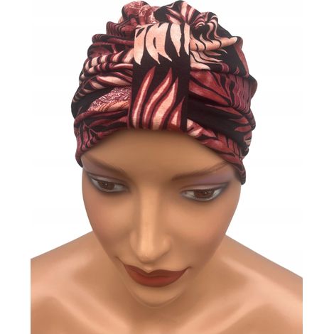 Turbante da donna Emma x-68, un cappello indossato sulla testa anche dopo la chemioterapia. (1/5)