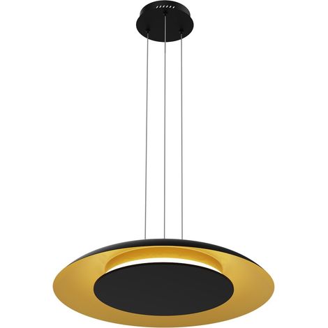 Lampada a sospensione PIATTINO nera oro Ø40 LED 30W (1/5)