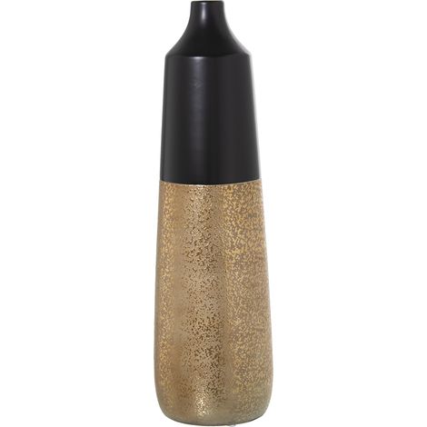 Vase Céramique Noir/Or °14X49 Cm (1/3)