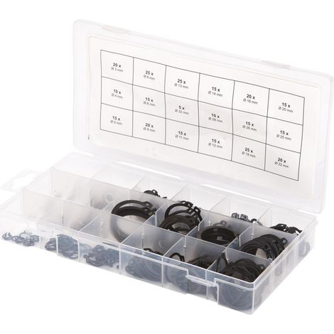 Juego de circlips KS TOOLS - Exterior - 300 uds - 970.0100