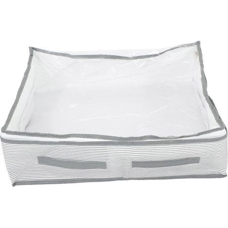 Sac de rangement pour couette avec poignée, organisateur de couette réutilisable, pochette de rangement anti-poussière pour couette (S)-50.00X40.00X15.00CM (1/3)