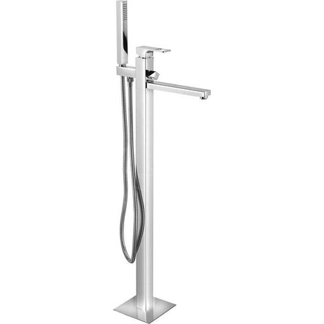 FORATA Mitigeur de Baignoire sur Pied (raccordement au sol), chromé (1/3)
