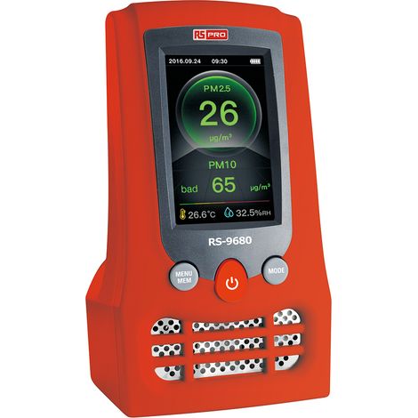 Appareil de mesure de la qualité de l'air RS PRO RS-9680 ( Prix pour 1 ) (1/3)