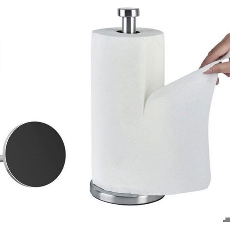 Porte Essuie Tout - Inox 304 - Support Vertical pour Rouleau Sopalin de Cuisine - Hauteur 33 cm - 1 Pièce (1/4)