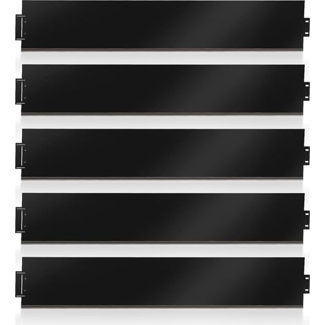 Wolketon Rasenkante Wegbegrenzung Beeteinfasung Garteneinfassung Zaun Mähkante Schwarz 100x18cm 5m