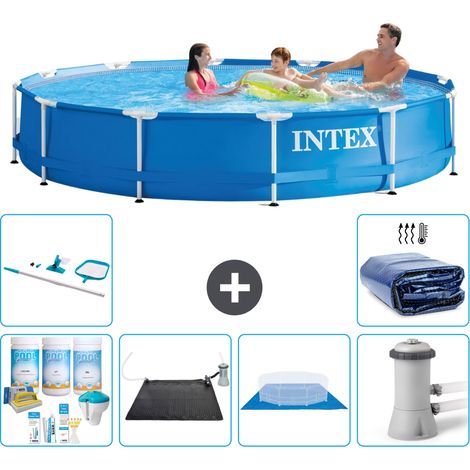 Intex Piscine Tubulaire Ronde - 366x76 cm - 7-pièces S20437