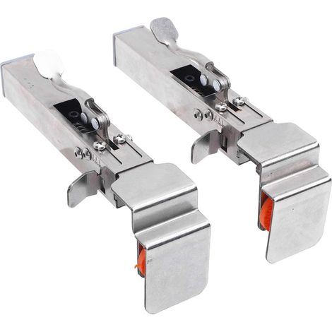Lot de 2 clips fixation réglables pour tiroirs, pinces panneaux (1/5)