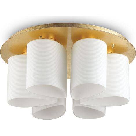 Plafoniera Contemporanea Daisy Metallo Oro 6 Luci E27 (1/3)