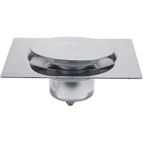Square Floor Drain 304 Stainless Steel Anti-Odour Brushed Finish with Large Gauge Hair Filter for Bathroom and Shower Easy Installation (1/5)