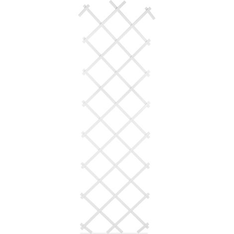 Set di 3 eleganti tralicci estensibili in plastica per piante rampicanti da giardino 180 x 60 cm in verde 130011745