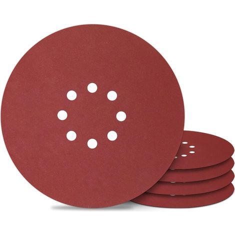 AIDUCHO Disque Ponçage 225 mm Disques Abrasif 8 Trous Grain 400 pour Ponceuse Murale Papier Abrasifs (30Pièces) (1/4)