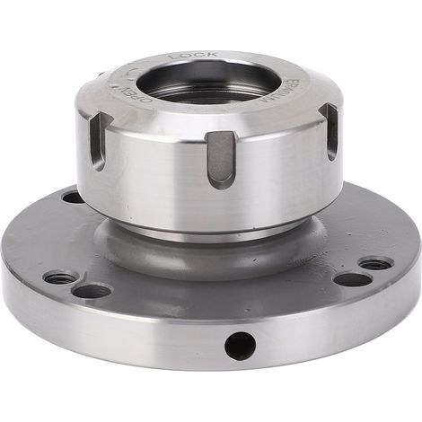 Mandrino per tornio Haofy ER40, supporto pinza in acciaio al carbonio da 100 mm di diametro, misura standard per processi di lavorazione senza saldature. (1/5)