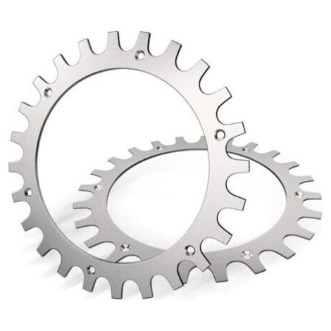 NALOOKAMIC Crampons en acier inoxydable 304 pour tondeuse Worx Landroid S/M – Épaisseur 2mm – Amélioration traction – Diamètre roue 205mm