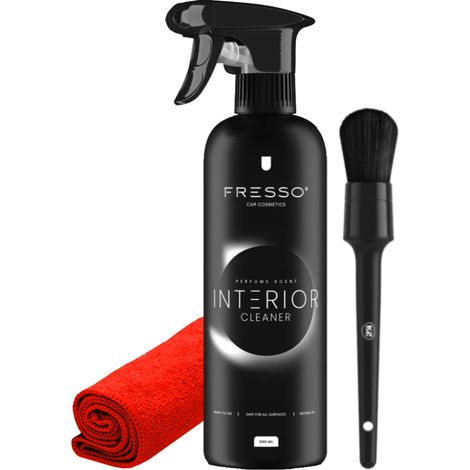 Nettoyant intérieur Fresso 500 ml pour le nettoyage des plastiques intérieurs de voiture + brosse (1/5)