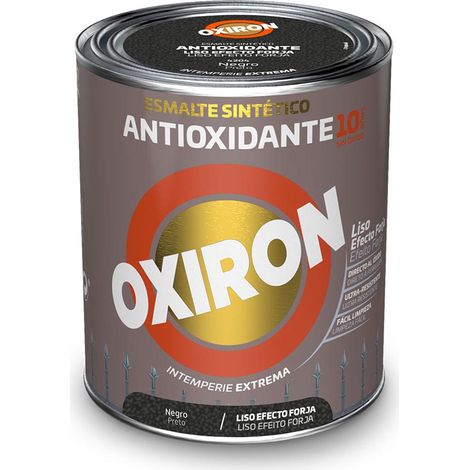 Emailliertes synthetisches Metallischer Antioxidant Oxiron Glatt Schmiedeeffekt Schwarz 750ml Titan 5809097