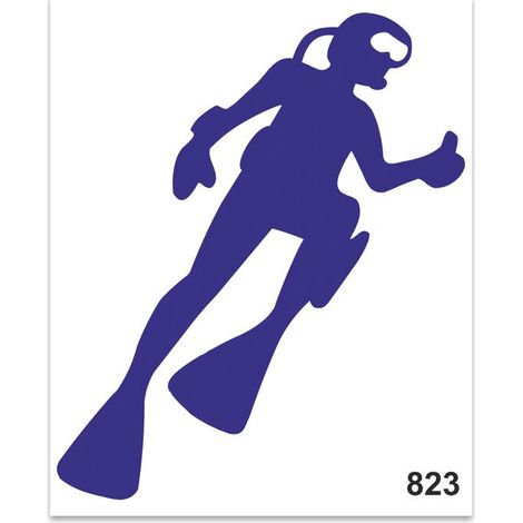 Adesivi Sticker Sub Blu, 14 x 16 cm (1/4)