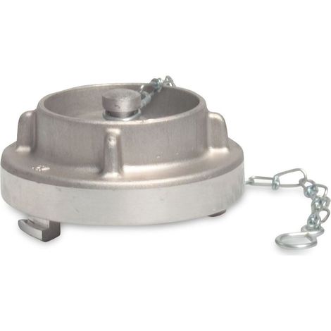 Storz Blindkupplung Endkappe mit Kette - Edelstahl 316 - Typ 52C