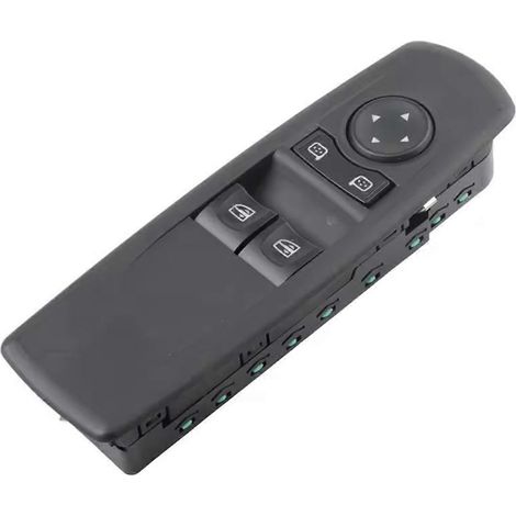 Hauptschalterknopf für elektrische Fensterheber für Renault (Teilenummer 809610004R) – Schwarz (1/5)