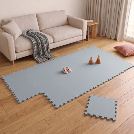 18 Pièces Tapis de Sol Bébé 30x30 Tapis Mousse Bebe Tapis de Jeux Enfant Pliable (1/5)