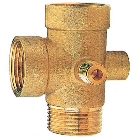 raccordo in ottone a 5 vie da 1' per autoclave prolungato elettropompa