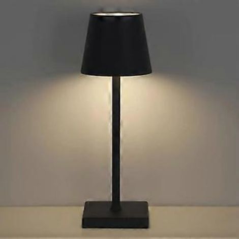 Lampe de table sans fil, rechargeable par USB tactile, lumière chaude 3000K, idéale pour la chambre, le salon ou le restaurant. (1/4)