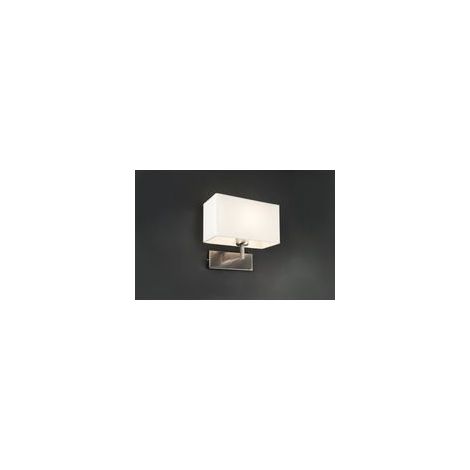 Faro Barcelona – Applique murale LED nickel satiné – Compatible E27 – Indice de protection IP20 – Pour espaces intérieurs – Modèle RODA (1/5)