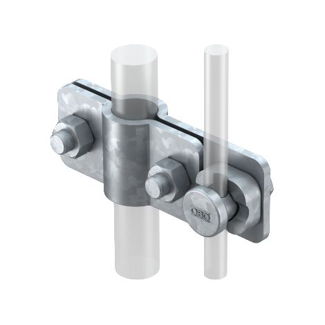 Clamp obo-bettermann 2710 20 acciaio inox 114 mm