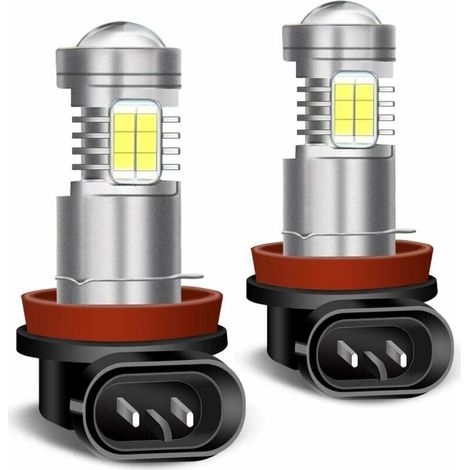 Ampoule Antibrouillard LED H11 - 6000 K Blanc - Éclairage 360° - Compatible Feux de Jour et Antibrouillard - 2 Unités (1/5)
