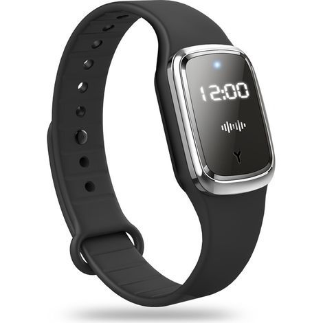 Braccialetto antizanzare nero, orologio antizanzare a ultrasuoni impermeabile ricaricabile tramite USB per uso interno ed esterno, per adulti e bambini (1/5)