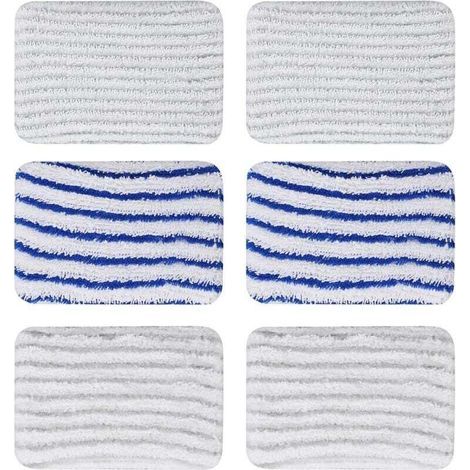 6 Pièces Lingettes ZR850002 pour Rowenta Clean & Steam ZR850002 ZR005801 ZR005804 Tampons Lavable en Microfibre pour Rowenta RY7xxx RY8xxx (1/5)