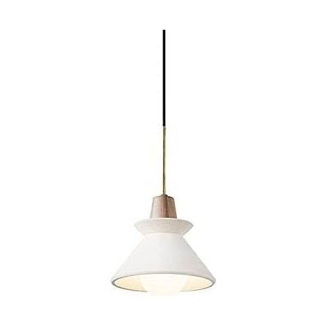Moderne E27 Pendelleuchte, Mini-Beton-Pendelleuchte, Industrielle Zement-Pendellampe, Wohndekor, Nordische Küchen-Pendelleuchte für Esszimmer, Bar, Wohnzimmer (Weiß, 20 cm, Weißes Licht)