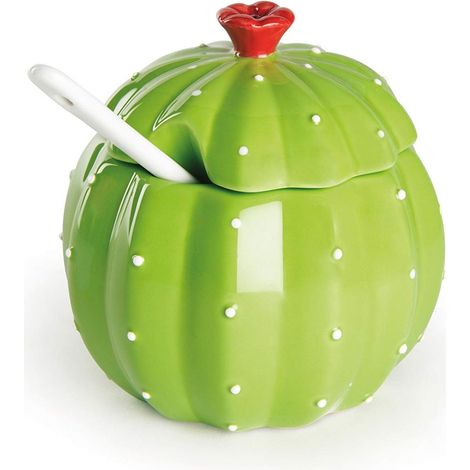 Excelsa Cactus Zuccheriera, 200 milliliters, Ceramica, Verde (1/5)
