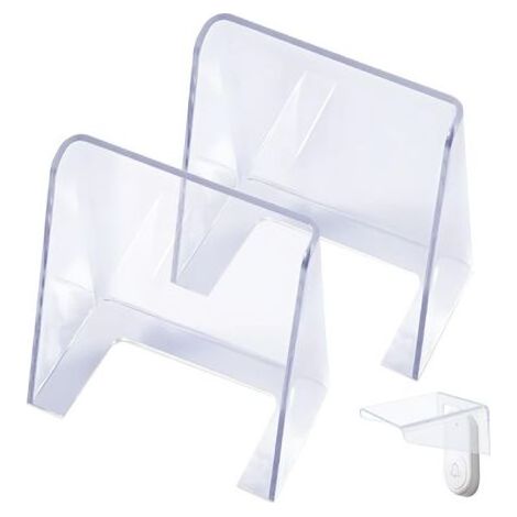 Protection Sonnette Exterieur Pluie, 2 Pièces Transparente Couvercle Étanche pour Bouton de Sonnette Plastique Cache Sonnette Extérieur pour Bouton de Sonnette Sonnette sans Fil (1/5)
