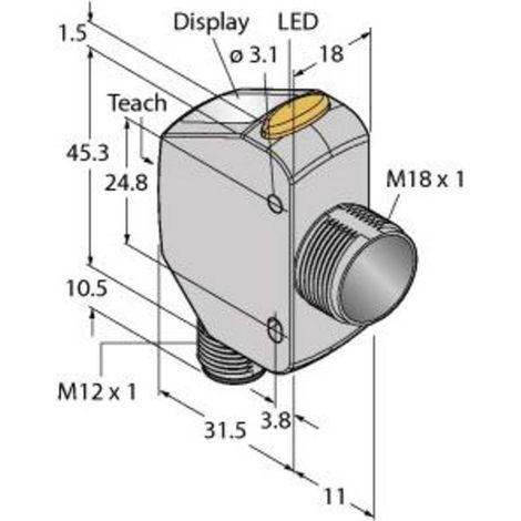[NEUWERTIG] Turck Laser Distanz Sensor Q4 Xtilaf300 Q8 Industriesensoren Siehe Text/Foto B-Ware (1/2)