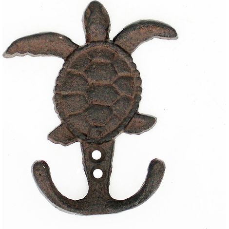 Signes Grimalt Perchero Adorno Pared Percha Tortuga 2 Pomos Percheros Gris 3x10x12cm 33622