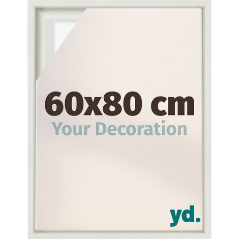 Your Decoration - Cadre flottant - Blanc Mat - Cadre en caisse américaine pour toile sur chassis - MDF - Lyon (1/5)