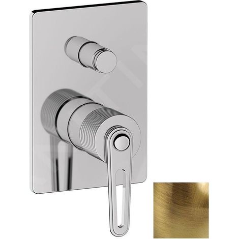 BEBÉ Mitigeur monocommande de douche à encastrer, 2 sorties, bronze (1/2)
