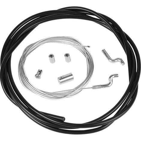 2.5 m Flexible Gas Cable Diameter 1.5 mm, Cable Traction Lawnmower, Universal Throttle Cable, Lawnmower Cable with Z-Tip and Z-Shaped Cable Clamp (1/5)