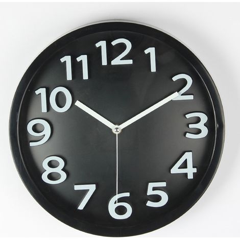 Grande Horloge Murale de 30 cm, Horloges décoratives silencieuse en Quartz, Style Moderne, Excellente pour Cuisine, Salon, Chambre à Coucher, Bureau (1/5)