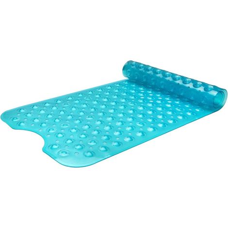 Le tapis de douche pour baignoire est antidérapant et de grande taille, le tapis de baignoire est muni de ventouses et le tapis pour salle de bain est doté de trous d'évacuation.