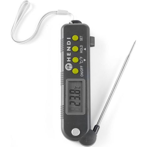 Digitales Lebensmittelthermometer mit klappbarer Sonde - Hendi 271308 (1/5)