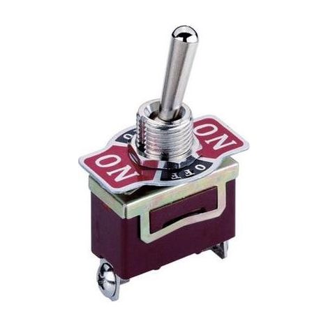 INTERRUPTEUR À LEVIER 2 X ON/OFF/ON TRU COMPONENTS KN3 701211 250 V/AC 10 A PERMANENT/0/PERMANENT 1 PC(S) (1/2)