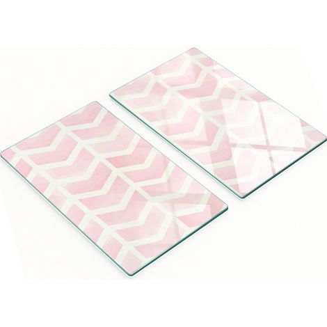 Tableros decorativos multifuncionales de vidrio templado con dise帽o de espiga, 2x30x52 cm.