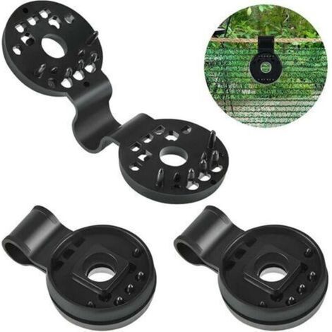 Lot de 100 clips de fixation pour brise-vue – Polyéthylène PE noir anti-UV – Dimensions 4 cm – Installation sécurisée sur tous types de tissus - 100pcs (1/5)